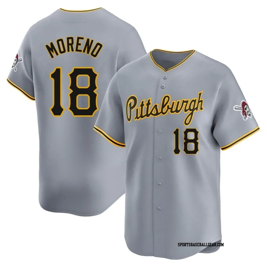 Omar Moreno Youth Pittsburgh Pirates Gray Limited Away Jersey