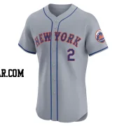 Omar Narvaez Men's New York Mets Gray Elite Road Jersey