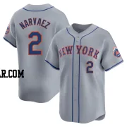 Omar Narvaez Men's New York Mets Gray Limited Away Jersey