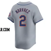 Omar Narvaez Men's New York Mets Gray Limited Away Jersey