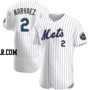 Omar Narvaez Men's New York Mets White Authentic Home Jersey