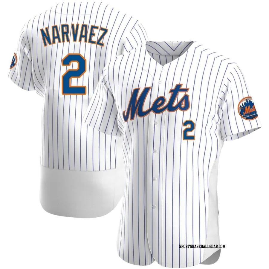 Omar Narvaez Men's New York Mets White Authentic Home Jersey