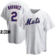 Omar Narvaez Men's New York Mets White Replica Home Jersey