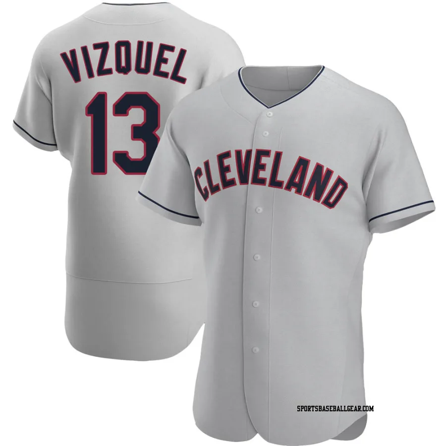 Omar Vizquel Men's Cleveland Guardians Gray Authentic Road Jersey