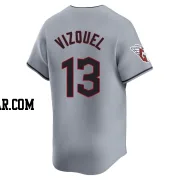 Omar Vizquel Men's Cleveland Guardians Gray Limited Road Jersey