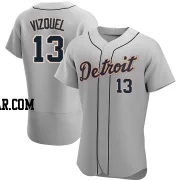 Omar Vizquel Men's Detroit Tigers Gray Authentic Road Jersey