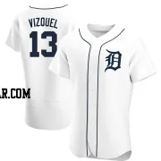 Omar Vizquel Men's Detroit Tigers White Authentic Home Jersey