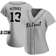 Omar Vizquel Women's Detroit Tigers Gray Replica Road Jersey