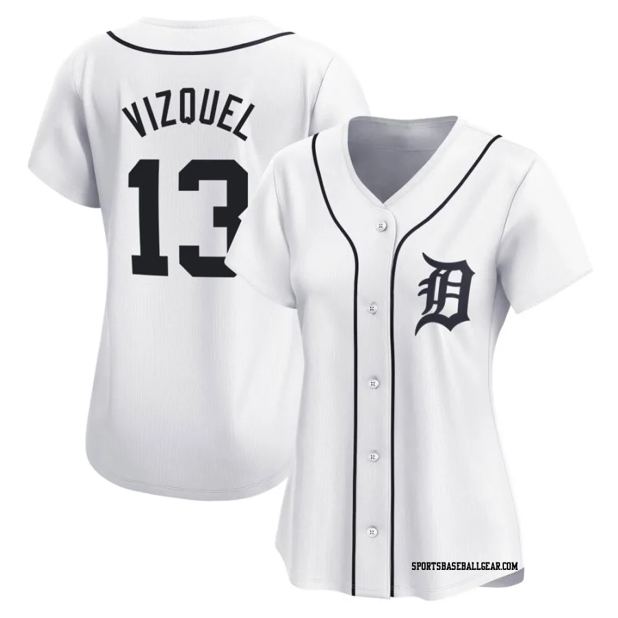 Omar Vizquel Women's Detroit Tigers White Limited Home Jersey