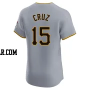 Oneil Cruz Men's Pittsburgh Pirates Gray Elite Road Jersey