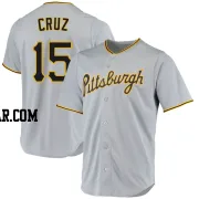 Oneil Cruz Men's Pittsburgh Pirates Gray Replica Road Jersey