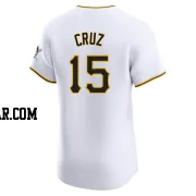 Oneil Cruz Men's Pittsburgh Pirates White Elite Home Jersey