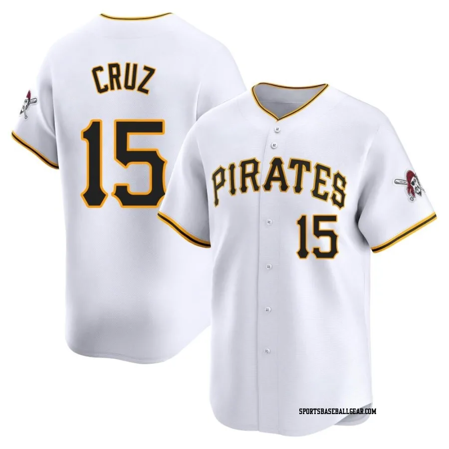 Oneil Cruz Men's Pittsburgh Pirates White Limited Home Jersey