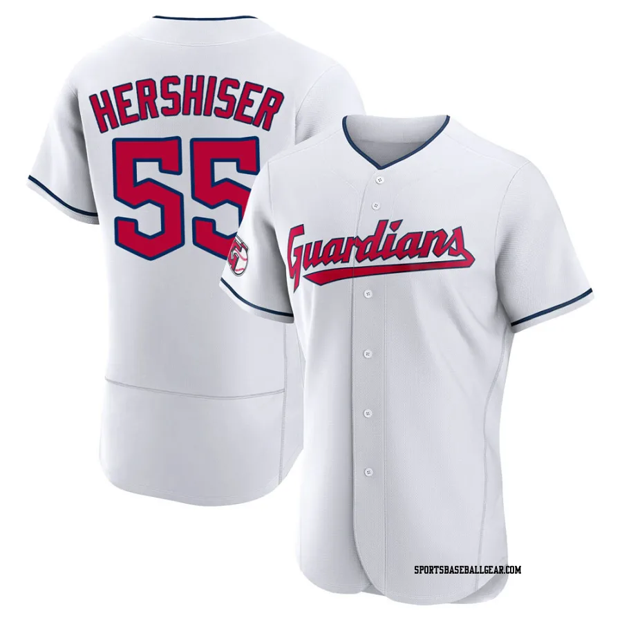 Orel Hershiser Men's Cleveland Guardians White Authentic Home Jersey