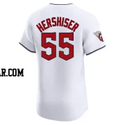 Orel Hershiser Men's Cleveland Guardians White Elite Home Jersey