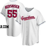 Orel Hershiser Men's Cleveland Guardians White Replica Home Jersey