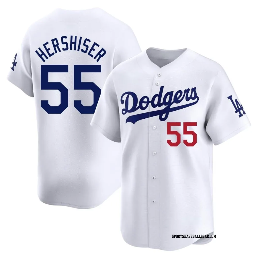 Orel Hershiser Men's Los Angeles Dodgers White Limited Home Jersey