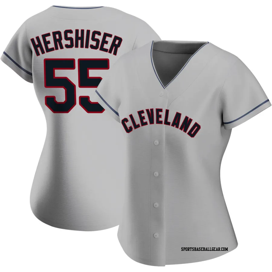 Orel Hershiser Women's Cleveland Guardians Gray Authentic Road Jersey