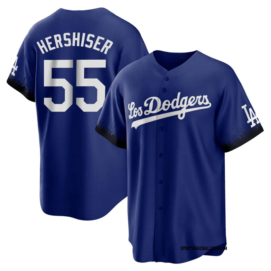 Orel Hershiser Youth Los Angeles Dodgers Royal Replica 2021 City Connect Jersey