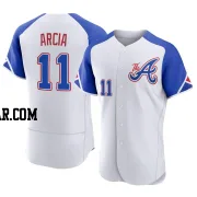 Orlando Arcia Men's Atlanta Braves White Authentic 2023 City Connect Jersey