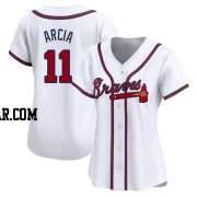 Orlando Arcia Women's Atlanta Braves White Limited Home Jersey