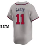 Orlando Arcia Youth Atlanta Braves Gray Limited Away Jersey