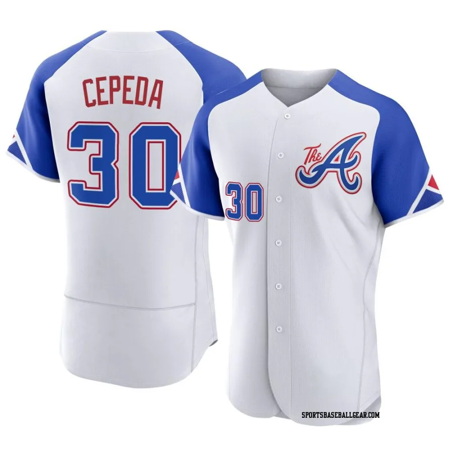 Orlando Cepeda Men's Atlanta Braves White Authentic 2023 City Connect Jersey