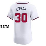 Orlando Cepeda Men's Atlanta Braves White Elite Home Jersey