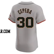 Orlando Cepeda Men's San Francisco Giants Gray Elite Road Jersey