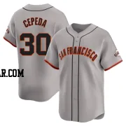 Orlando Cepeda Youth San Francisco Giants Gray Limited Away Jersey