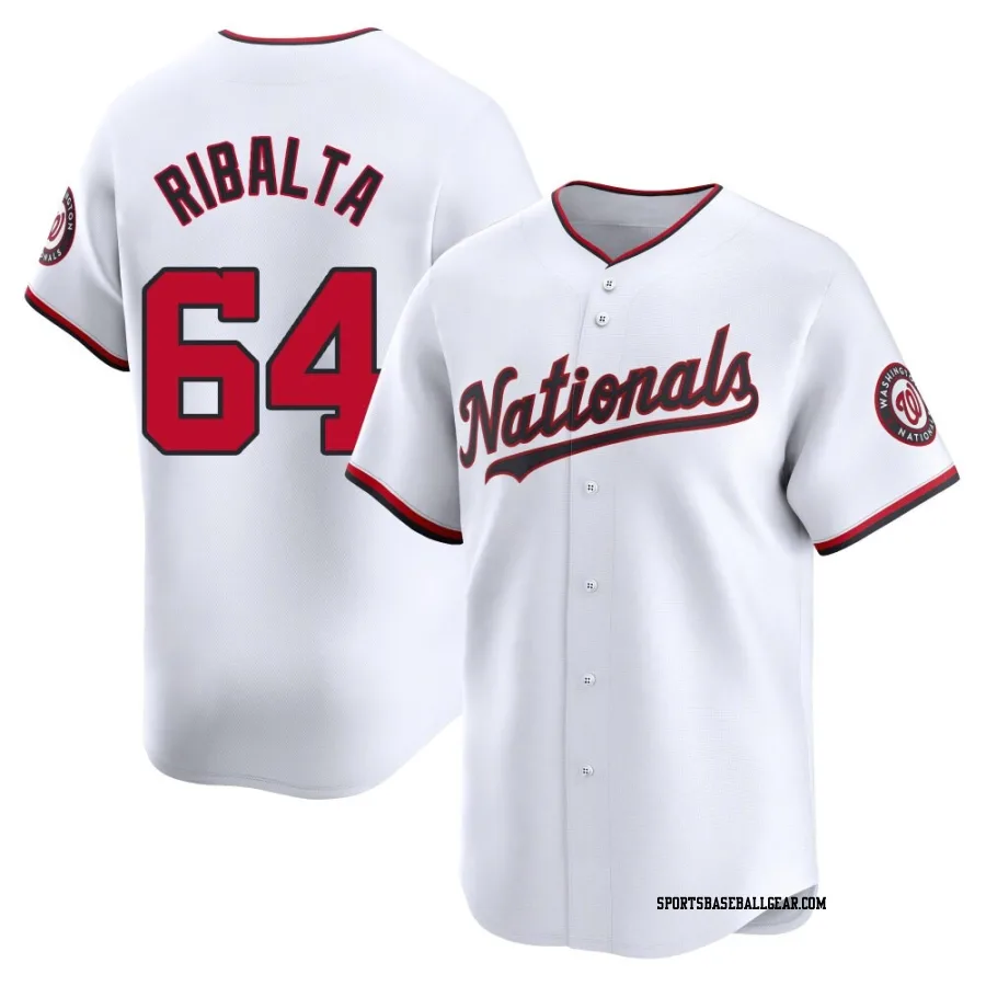 Orlando Ribalta Men's Washington Nationals White Limited Home Jersey