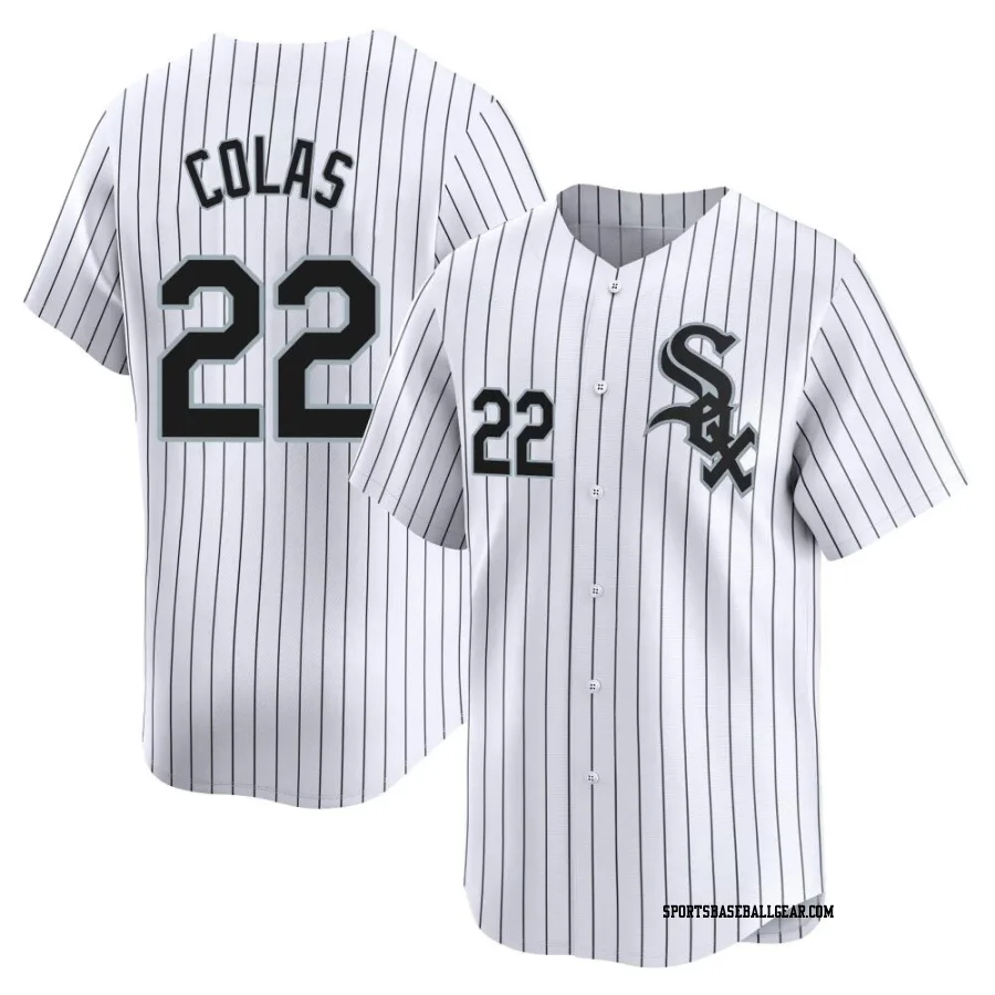 Oscar Colas Men's Chicago White Sox White Limited Home Jersey