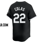 Oscar Colas Youth Chicago White Sox Black Limited Alternate Jersey