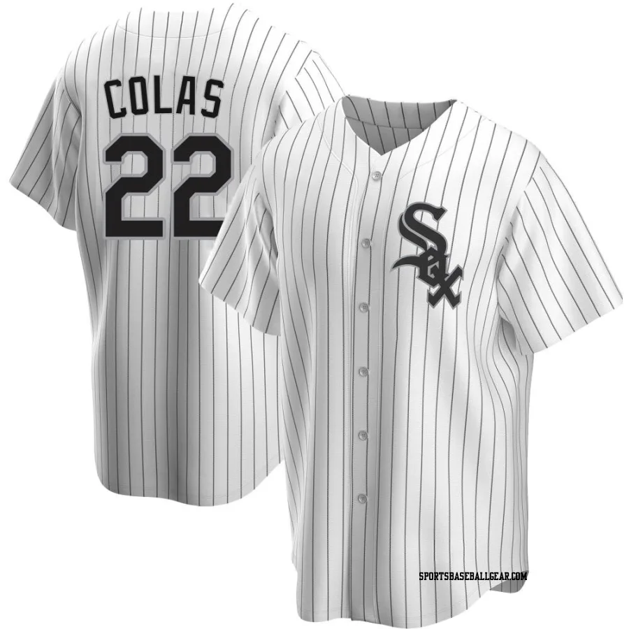 Oscar Colas Youth Chicago White Sox White Replica Home Jersey