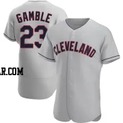 Oscar Gamble Men's Cleveland Guardians Gray Authentic Road Jersey