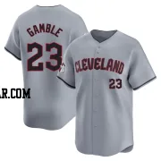 Oscar Gamble Men's Cleveland Guardians Gray Limited Road Jersey