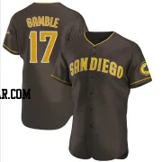 Oscar Gamble Men's San Diego Padres Brown Authentic Road Jersey