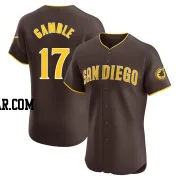 Oscar Gamble Men's San Diego Padres Brown Elite Road Vapor Premier Jersey