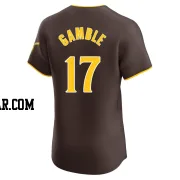 Oscar Gamble Men's San Diego Padres Brown Elite Road Vapor Premier Jersey