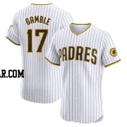 Oscar Gamble Men's San Diego Padres White Elite Home Jersey