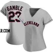 Oscar Gamble Women's Cleveland Guardians Gray Replica Road Jersey