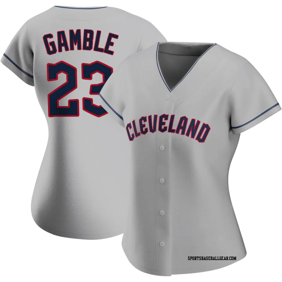 Oscar Gamble Women's Cleveland Guardians Gray Replica Road Jersey