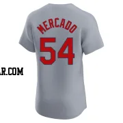 Oscar Mercado Men's St. Louis Cardinals Gray Elite Road Jersey