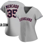 Oscar Mercado Women's Cleveland Guardians Gray Authentic Road Jersey