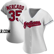 Oscar Mercado Women's Cleveland Guardians White Authentic Home Jersey