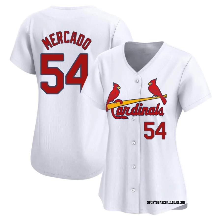 Oscar Mercado Women's St. Louis Cardinals White Limited Home Jersey