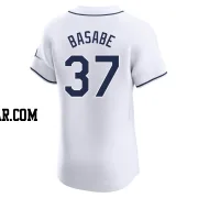 Osleivis Basabe Men's Tampa Bay Rays White Elite Home Jersey