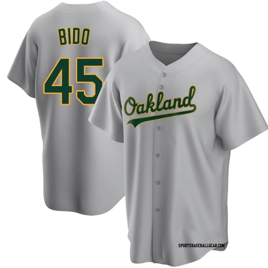 Osvaldo Bido Men's Oakland Athletics Gray Replica Road Jersey