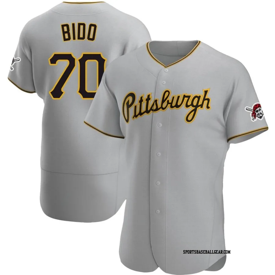 Osvaldo Bido Men's Pittsburgh Pirates Gray Authentic Road Jersey