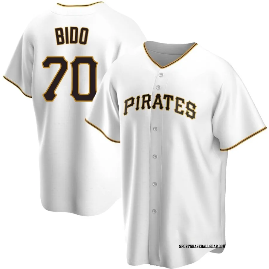 Osvaldo Bido Men's Pittsburgh Pirates White Replica Home Jersey